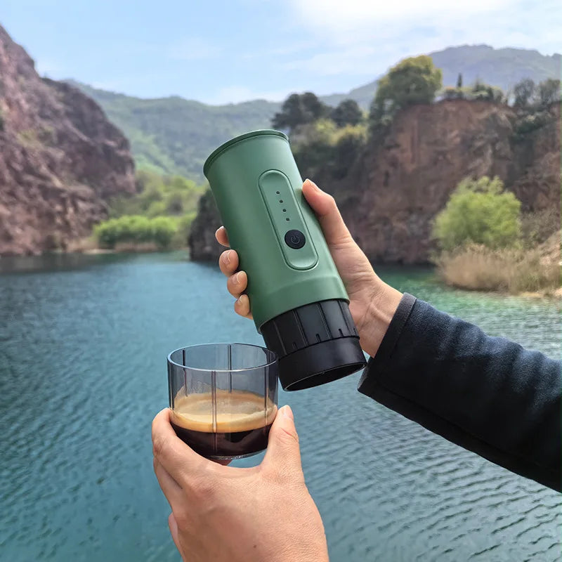 Portable Outdoor Espresso Coffee Machine 18Bar Handheld Electric USB Charge