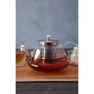 High Borosilicate Curved 1200Ml Teapot