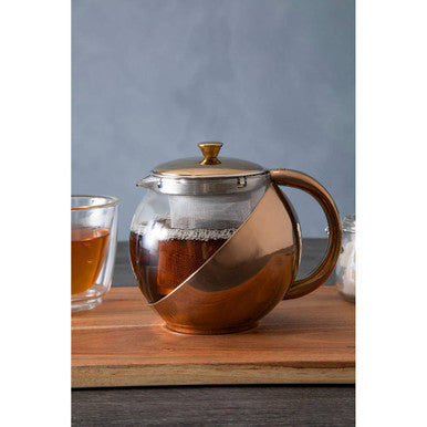 Stainless Steel Teapot With Copper Finished Infuser