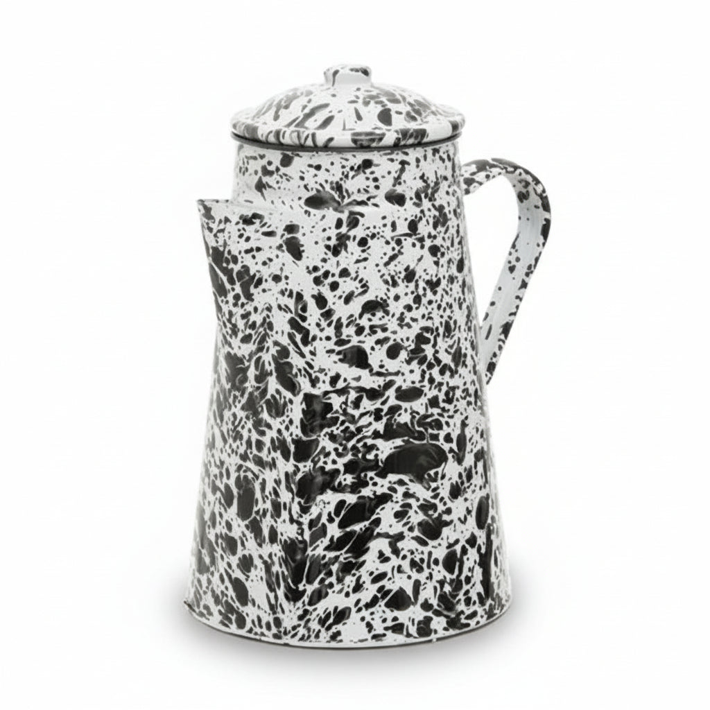 Hygge Black And White Patterned Teapot