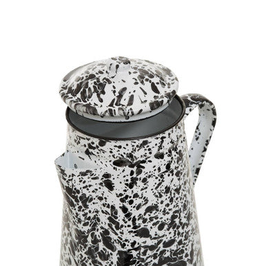 Hygge Black And White Patterned Teapot
