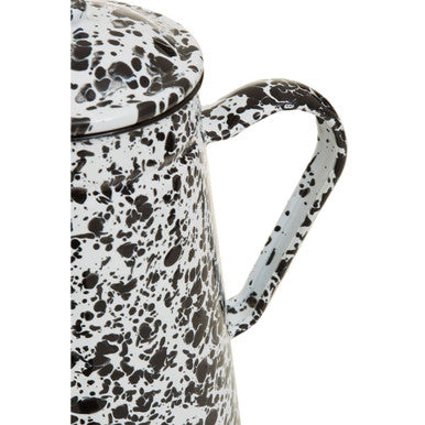 Hygge Black And White Patterned Teapot