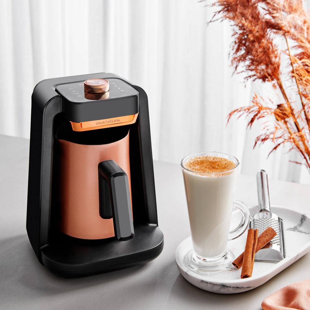 Arzum Okka Rich Spin Pro Turkish Coffee and Hot Beverage Maker, Velvetiser, Milk Frother