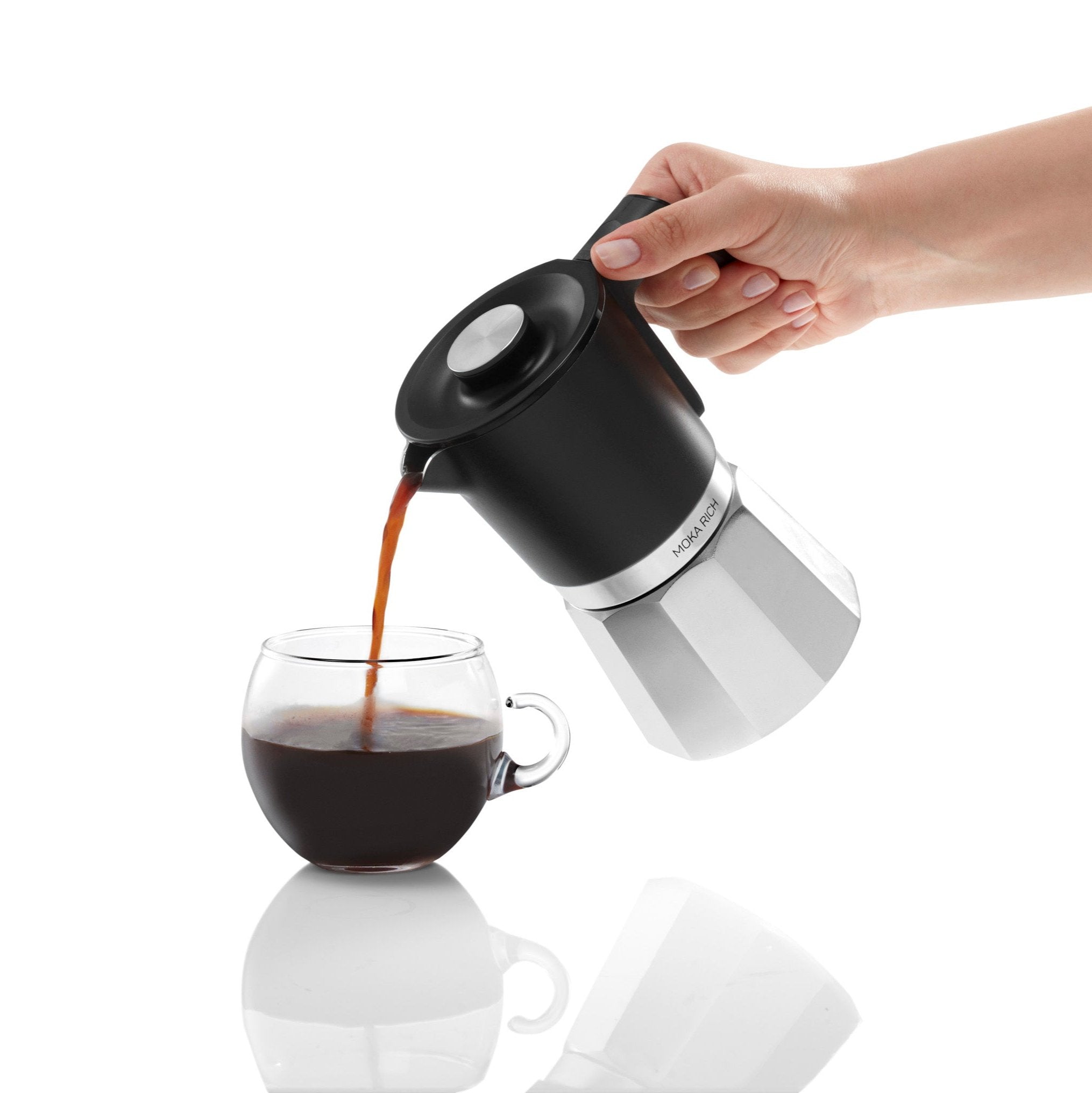 Arzum Okka Rich Moka Pot Turkish Coffee and Moka Maker, Velvetiser, Milk Frother