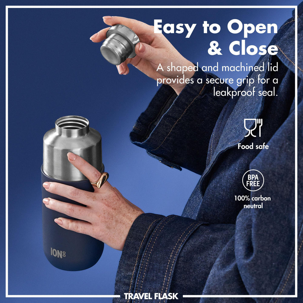 Luma Vacuum Insulated, Flask & Mug, Ash Navy, 700ml (24oz)